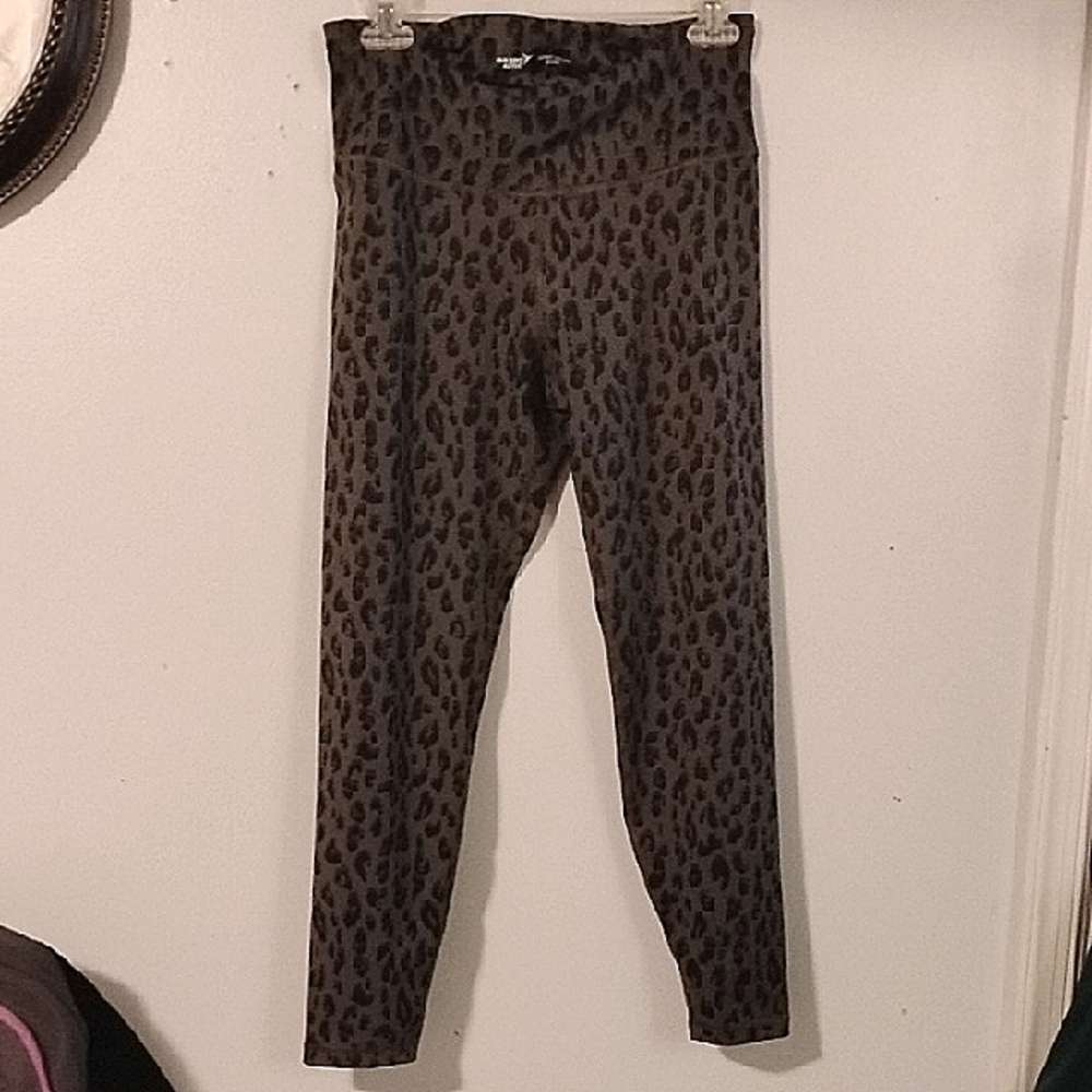 Crazy 8 Brown and Black Leggings with Animal Print